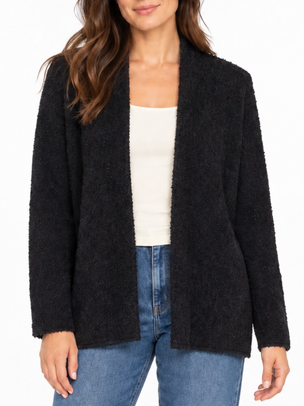 Eileen Fisher - Organic Cotton Bouclé Boxy Cardigan